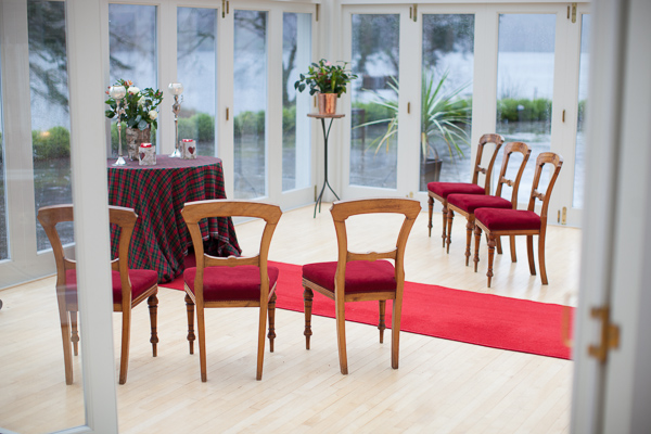 ceremony at the lodge on loch goil