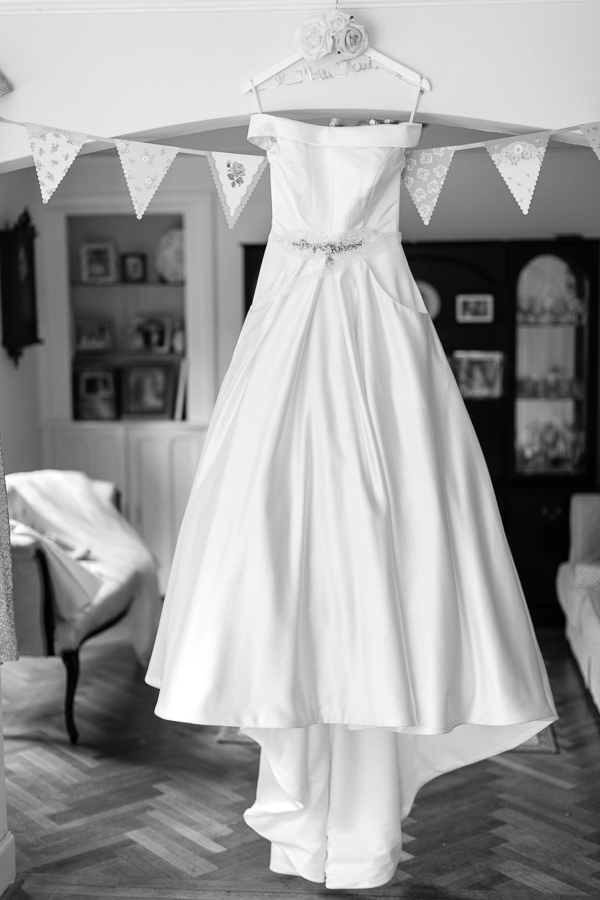 wedding dress hanging bearsden house glasgow