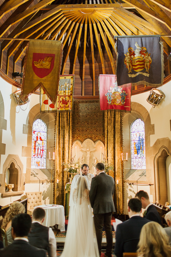 wedding photos cromlix religious ceremony at the chapel
