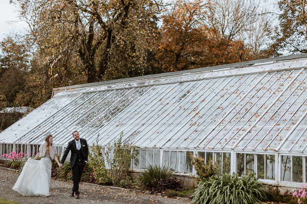 Greenhouse at Glenapp Castle Estate wedding photography 