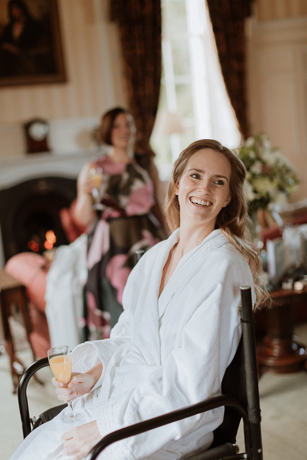 Bride at Glenapp Castle smiling